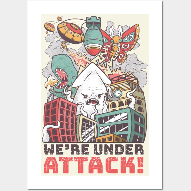 We're Under Attack! Wall Art by rongstate